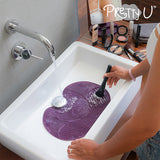 Almohadilla de Limpieza para Pinceles de Maquillaje Pretty U