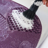 Almohadilla de Limpieza para Pinceles de Maquillaje Pretty U