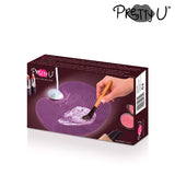 Almohadilla de Limpieza para Pinceles de Maquillaje Pretty U