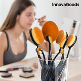 Set de Brochas de Maquillaje Profesional Ovaladas InnovaGoods (11 Piezas)