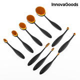 Set de Brochas de Maquillaje Profesional Ovaladas InnovaGoods (11 Piezas)
