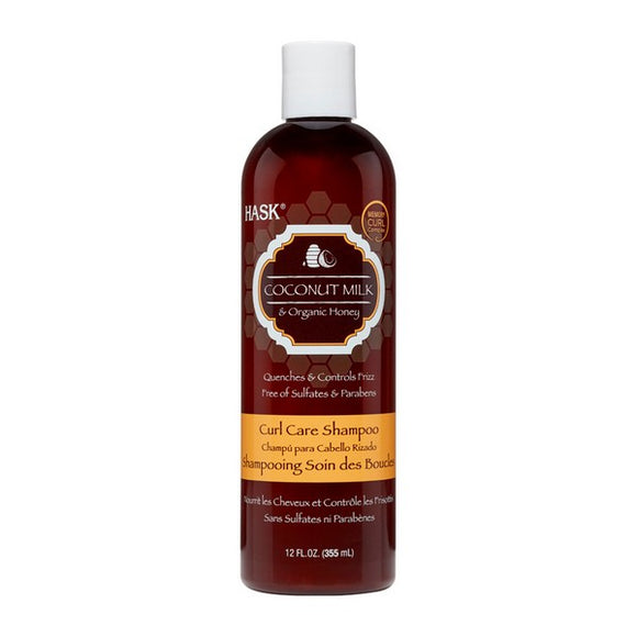 Champú para Pelo Rizado Coconut Milk & Honey HASK (355 ml)