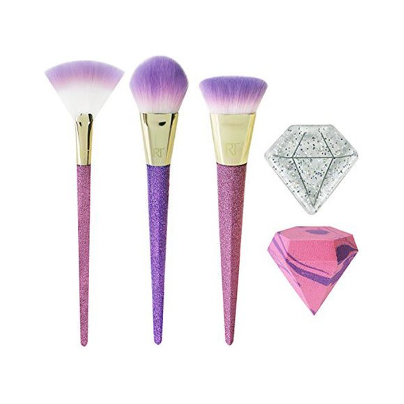 Set de Brochas de Maquillaje Luminous Glow Real Techniques (5 pcs)