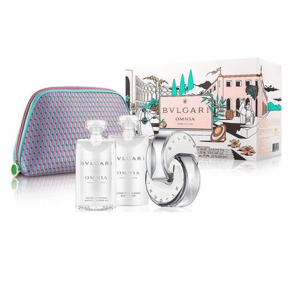 Set de Perfume Mujer Bvlgari Omnia Crystaline (4 pcs)