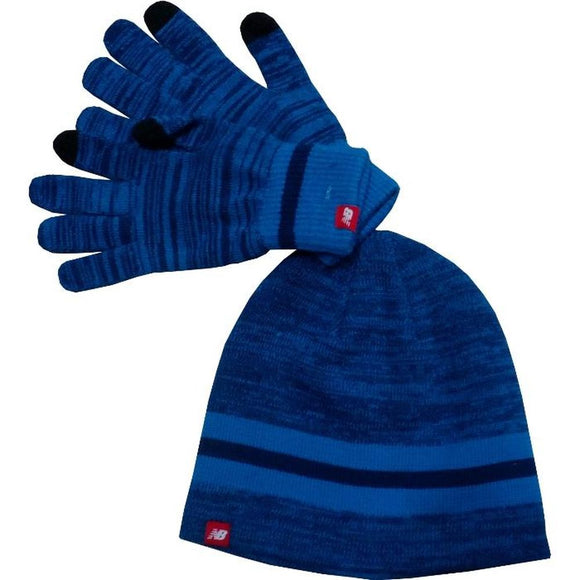 Gorro y Guantes P500342 New Balance 470 Azul marino