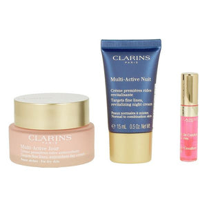 Set de Cosmética Mujer Multi Active Jour Peaux Séches Clarins (3 pcs)