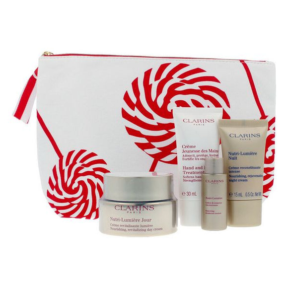 Set de Cosmética Unisex Nutri Lumiere Clarins Todo tipo de piel (4 Piezas)