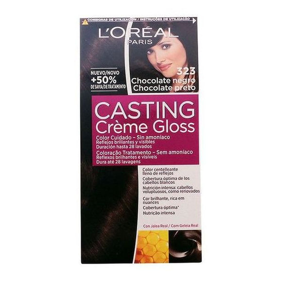 Tinte sin Amoniaco Casting Creme Gloss L'Oreal Make Up Chocolate negro