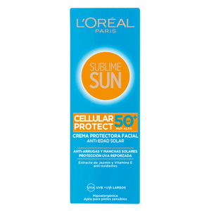 Crema Solar Sublime Sun L'Oreal Make Up Spf 50 (75 ml)