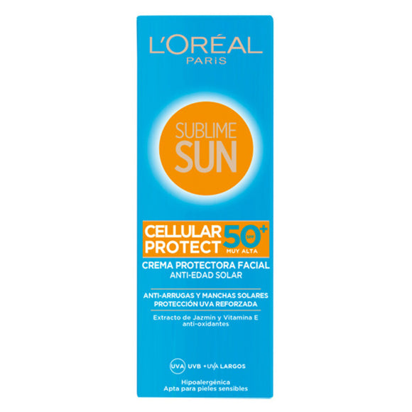 Crema Solar Sublime Sun L'Oreal Make Up Spf 50 (75 ml)