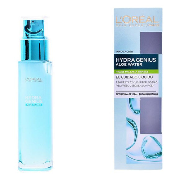 Loción Hidratante y Revitalizante Hydra Genius Aloe Water L'Oreal Make Up