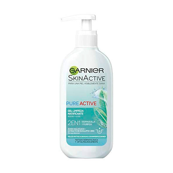 Gel Limpiador Matificante Pure Active Garnier
