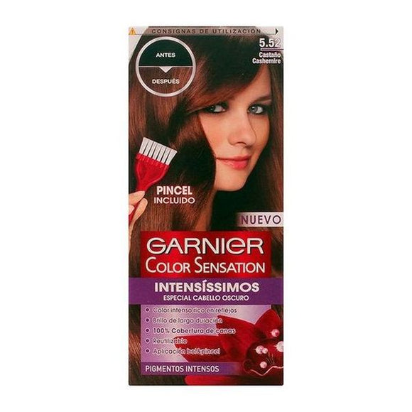 Tinte Permanente Color Sensation Intensissimos Garnier Castaño cashemire