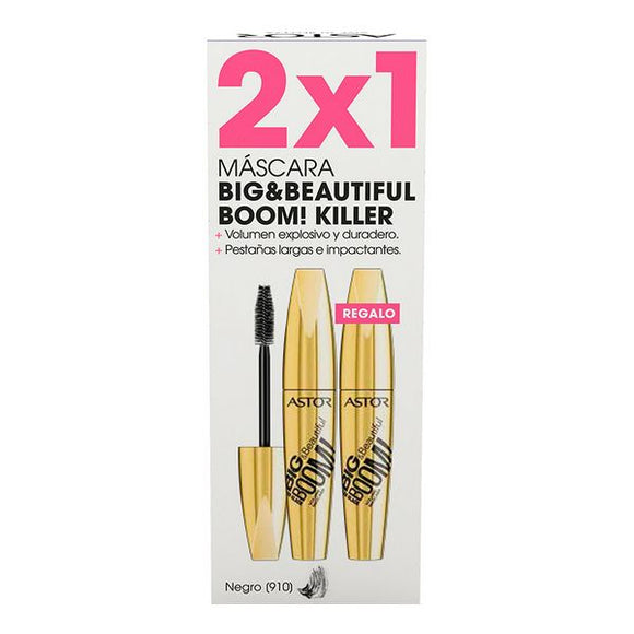Máscara de Pestañas Efecto Volumen Big & Beautiful Boom Killer Astor (2 uds)