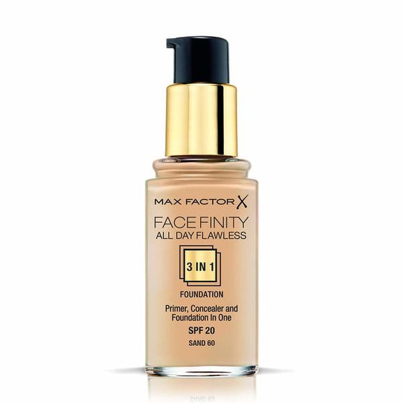 Base de Maquillaje Fluida Max Factor All Day Flawless 3 in 1 Spf 20 (Reacondicionado A+)