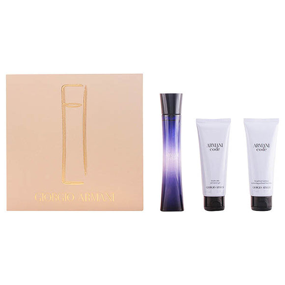 Set de Perfume Mujer Armani Code Armani (3 pcs)