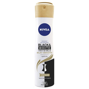 Desodorante en Spray Black & White Invisible Silky Nivea (200 ml)