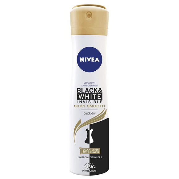 Desodorante en Spray Black & White Invisible Silky Nivea (200 ml)