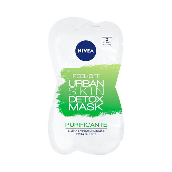 Mascarilla Facial Peel Off Urban Skin Detox Nivea (5 ml x 2)