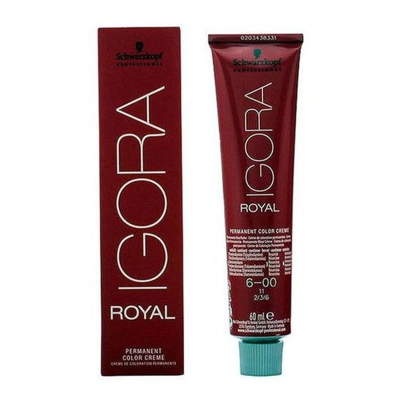 Tinte Permanente Schwarzkopf Igora Royal Nº 6-00 (60 ml) (Reacondicionado A+)