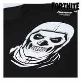 Camiseta de Manga Corta Infantil Fortnite Negro