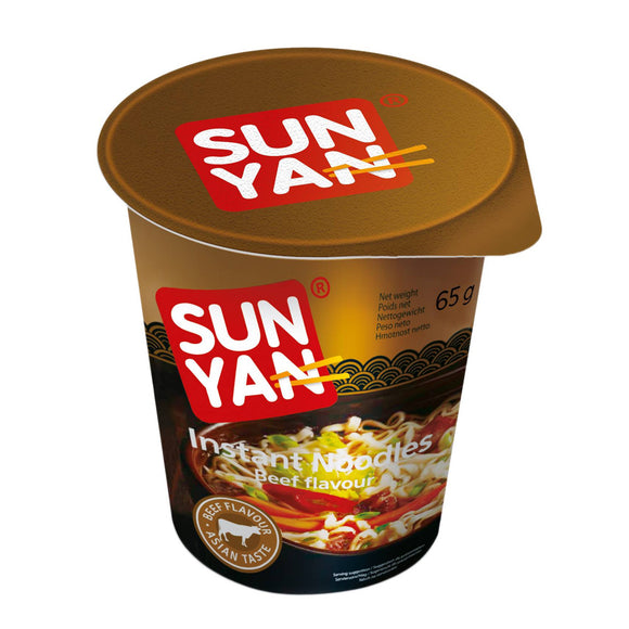 Fideos Sun Yan Instant Noodles Ternera (65 g)