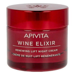 Crema Antiarrugas de Noche Wine Elixir Apivita (50 ml)