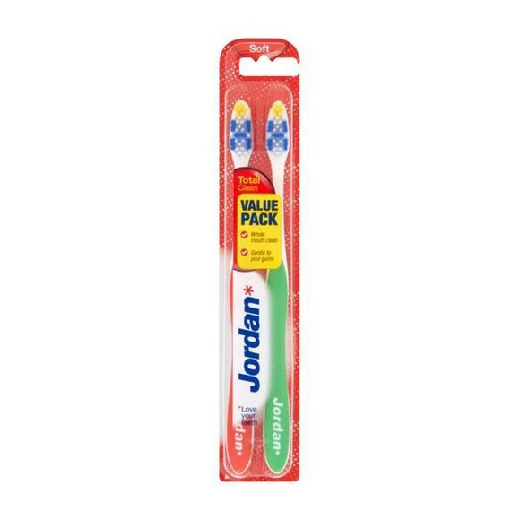 Cepillo de Dientes Total Clean Soft Jordan (2 uds)