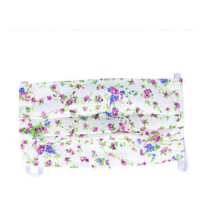 Mascarilla de Tela Reutilizable Light Summer Pure Green Flores Lila