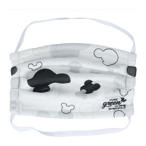 Mascarilla Higiénica de Tela Reutilizable Pure Green Mickey Mouse