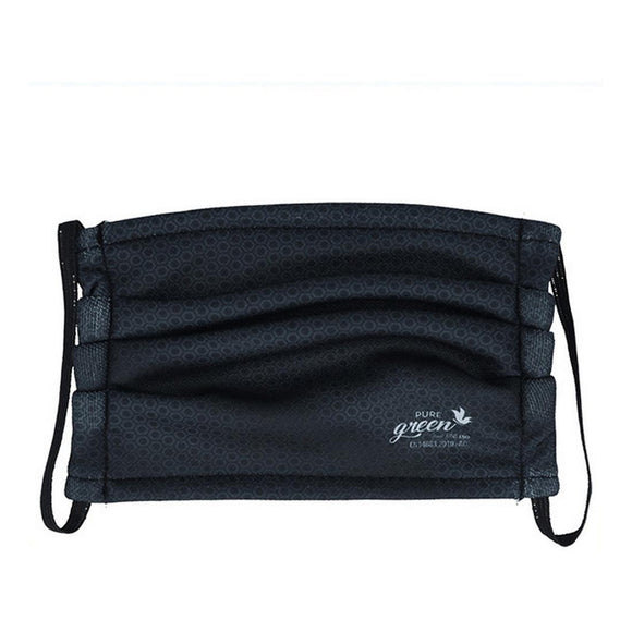 Mascarilla de Tela Reutilizable Pure Green Negro