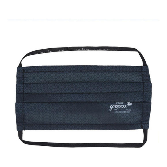 Mascarilla de Tela Reutilizable Light Summer Pure Green Negro