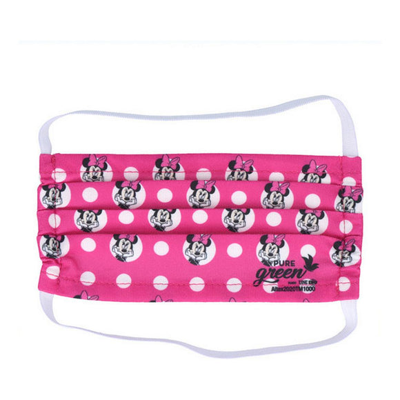 Mascarilla de Tela Reutilizable Light Summer Minnie Kids Pure Green