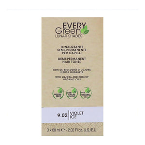 Tinte Semipermanente Green Lunar Shades Dikson Muster Nº 9.02 Violeta