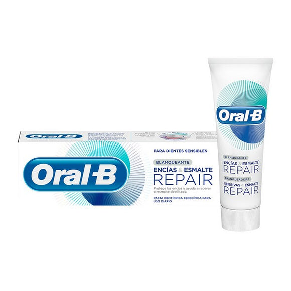 Pasta de Dientes Sensibilidad y Blanqueante Encias & Esmalte Oral-B (75 ml)