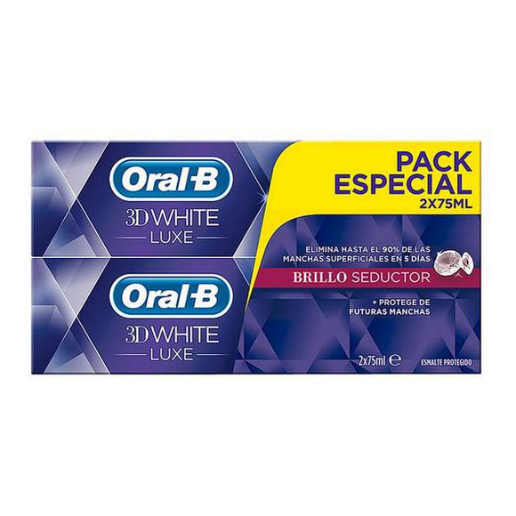 Pasta de Dientes Antimanchas 3d White Luxe Oral-B (2 uds)