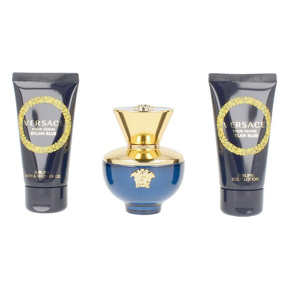 Set de Perfume Mujer Dylan Blue Versace (3 pcs)