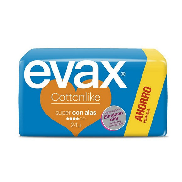 Compresas Con Alas Super Evax (24 uds)