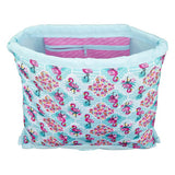 Bolsa Mochila con Cuerdas Moos Flamingo Turquesa