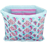 Bolsa Mochila con Cuerdas Moos Flamingo Turquesa