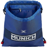 Bolsa Mochila con Cuerdas Munich Retro Azul Azul oscuro