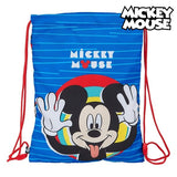 Bolsa Mochila con Cuerdas Mickey Mouse Me Time Azul Rojo