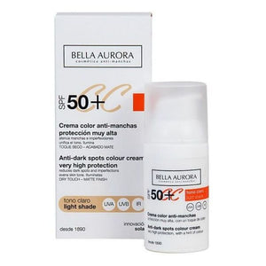 Crema Antimanchas Cc Cream Bella Aurora Tono claro