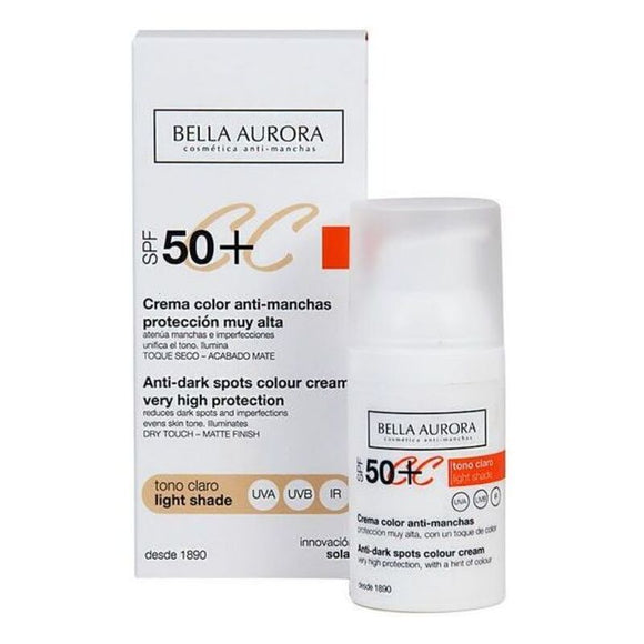 Crema Antimanchas Cc Cream Bella Aurora Tono claro