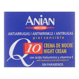 Crema Antiarrugas de Noche Anian Q10 Ácido Hialurónico Vitamina E (50 ml)