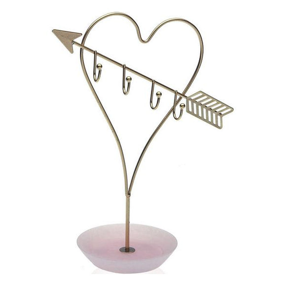 Colgador Heart Joyas Metal (10 x 24,5 x 19,5 cm)