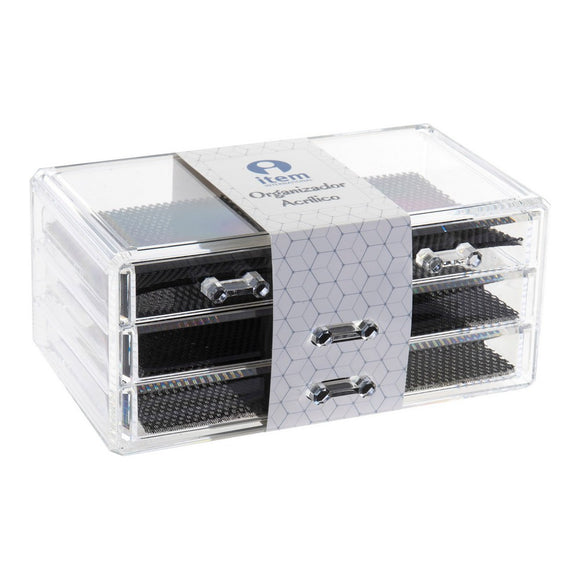 Organizador DKD Home Decor Transparente Acrílico (24 x 15 x 11 cm)