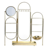 Joyero de Pie DKD Home Decor Metal Espejo Chic (11 x 11 x  cm) (46 x 10 x 51 cm)