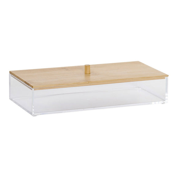 Caja-Joyero DKD Home Decor Acrílico Bambú (25.5 x 9.5 x 6.5 cm)