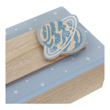 Caja Decorativa DKD Home Decor 8424001735303 22 x 6 x 9 cm Natural Madera MDF (2 Unidades)